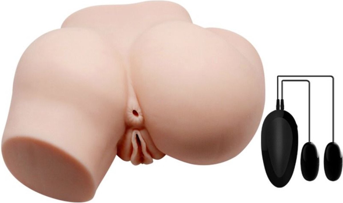 Goedkoopste CRAZY BULL | Crazy Bull - Realistic Anus And Vagina With Vibration Double Pleasure