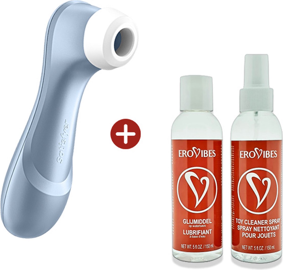Bol.com Satisfyer Pro 2 Next Generation Blauw Voordeelpakket - Luchtdruk Vibrator - incl. Glijmiddel & Toy Cleaner aanbieding