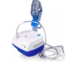 Mobiclinic Neb-2 - Aerosoltoestel - Vernevelaar met compressor - Stoom inhalator - Draagbaar - Met maskers voor kinderen en volwassenen - Draagtas - Medisch apparaat - Gezichtsstomer - Neusinhalers