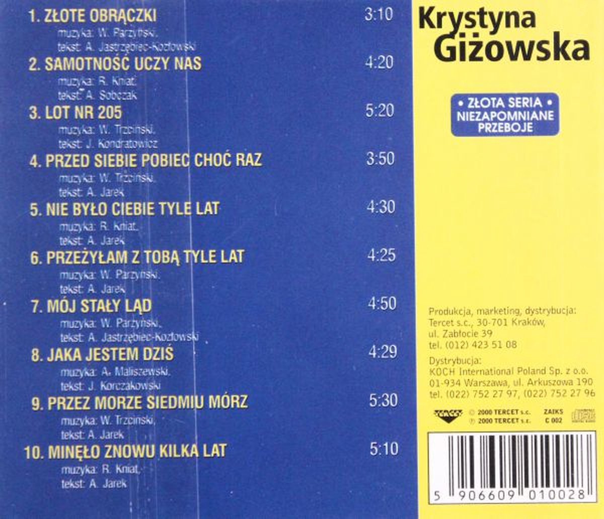 Krystyna Giżowska: Złote Obrączki [CD], Krystyna Gizowska | Muziek | bol