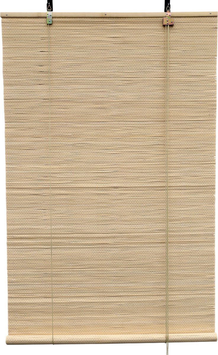 Bamboebaas bamboe rolgordijn Luca - Naturel - 100 x 160 cm