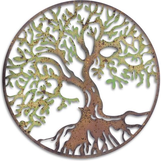 Wanddecoratie - Levensboom - gekleurde variant