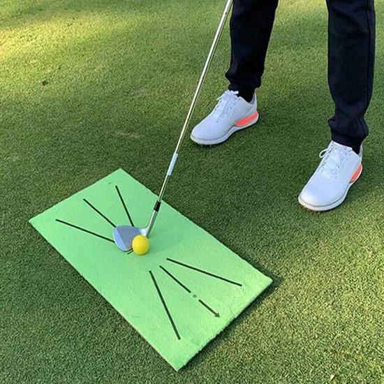 Golf trainingsmat, chipping hitting trainingsmat voor swingdetectie, golf swing mat, draagbare golf trainingshulp kit, 60 x 30 cm golf trainingsmat voor binnen en buiten, swing oefenmat (3) van GOLF — afbeelding 4