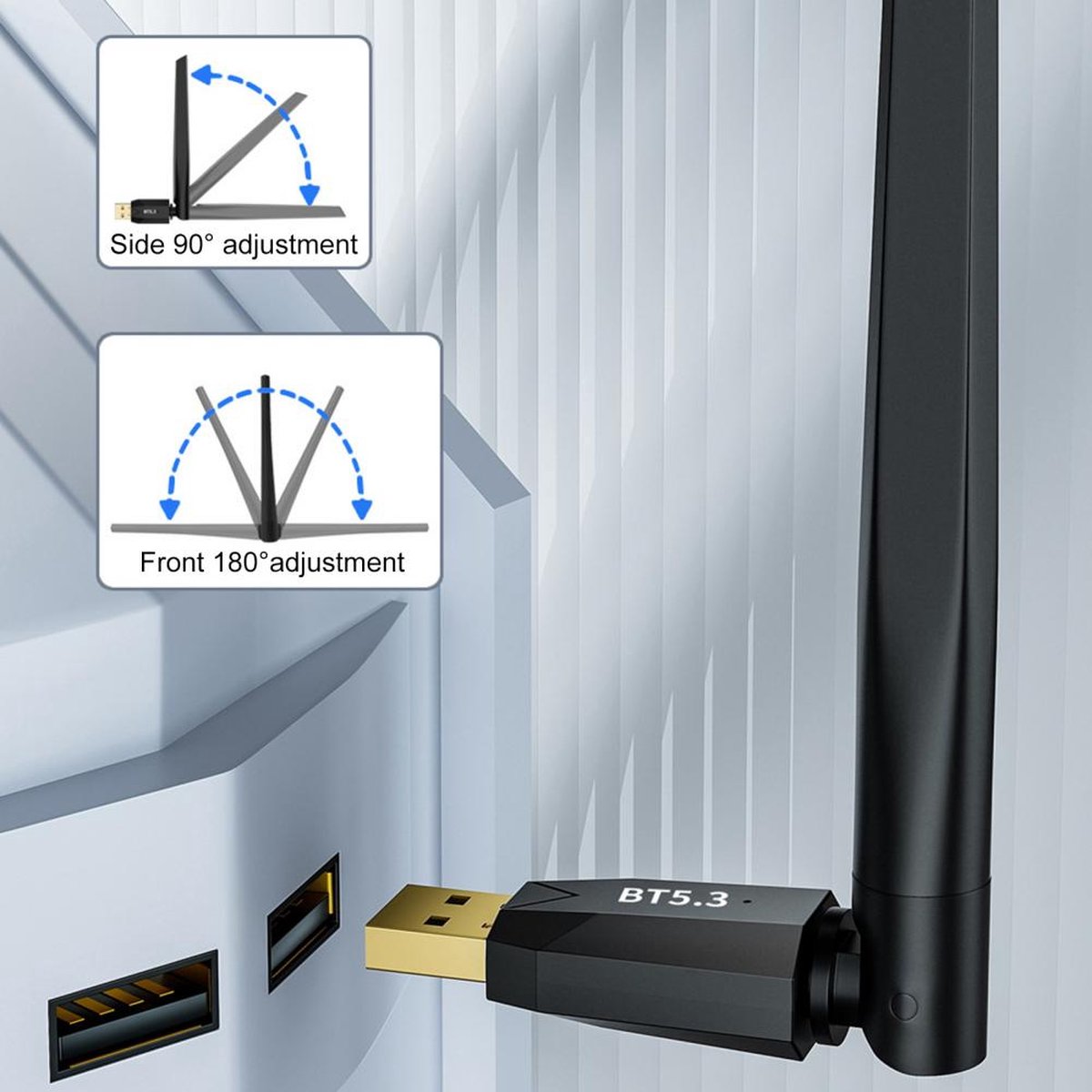 NÖRDIC USB-A Bluetooth 5.0 dongle Bluetooth USB adapter