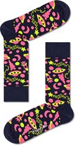 Happy Socks Into Space sokken - Maat 41/46 - Zwart - 1 Paar