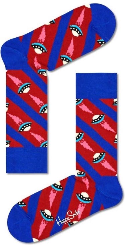 Happy Socks Ufo sokken - Maat 41/46 - Zwart - 1 Paar