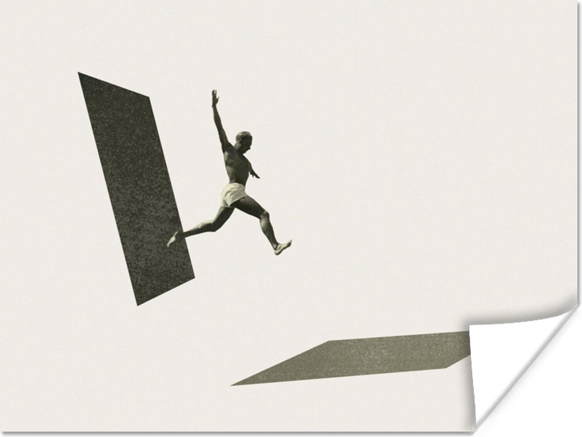 Poster Vintage - Man - Design - 40x30 cm