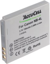 AccuCell-batterij geschikt voor Canon NB-4L-batterij