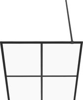 vidaXL-Inloopdouchewand-140x195-cm-ESG-glas-transparant-en-zwart