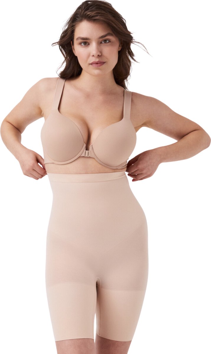 SPANXsculpt™ Seamless Power High-Waisted Mid-Thigh Short | Kleur Soft-Nude I Maat L