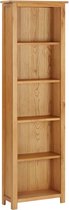 The Living Store Boekenkast Eikenhout - 52 x 22.5 x 170 cm - 5 schappen