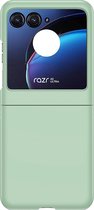 Mobigear Hoesje geschikt voor Motorola Razr 40 Ultra Telefoonhoesje Hardcase | Mobigear Colors Backcover | Razr 40 Ultra Case | Back Cover - Mint