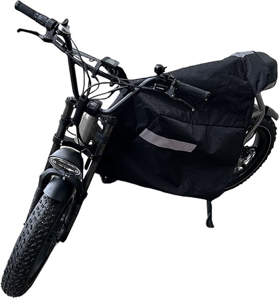 Waterdicht Fatbike Beenkleed Zwart Universeel Met Reflectie, Slotoog en Gevoerde Binnenzijde