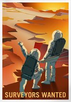 Surveyors On Mars Wanted | Space, Astronomie & Ruimtevaart Poster | A4: 21x30 cm