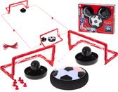 Playos® - Flying Hoverball - Airhockey - inclusief Doeltjes - voor op Tafel - met Licht - Speelgoed - Binnen Speelgoed - Zwevende Bal - Binnen Voetbal