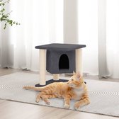 The Living Store Kattenmeubel - Alles-in-één - 35x35x37 cm - Donkergrijs