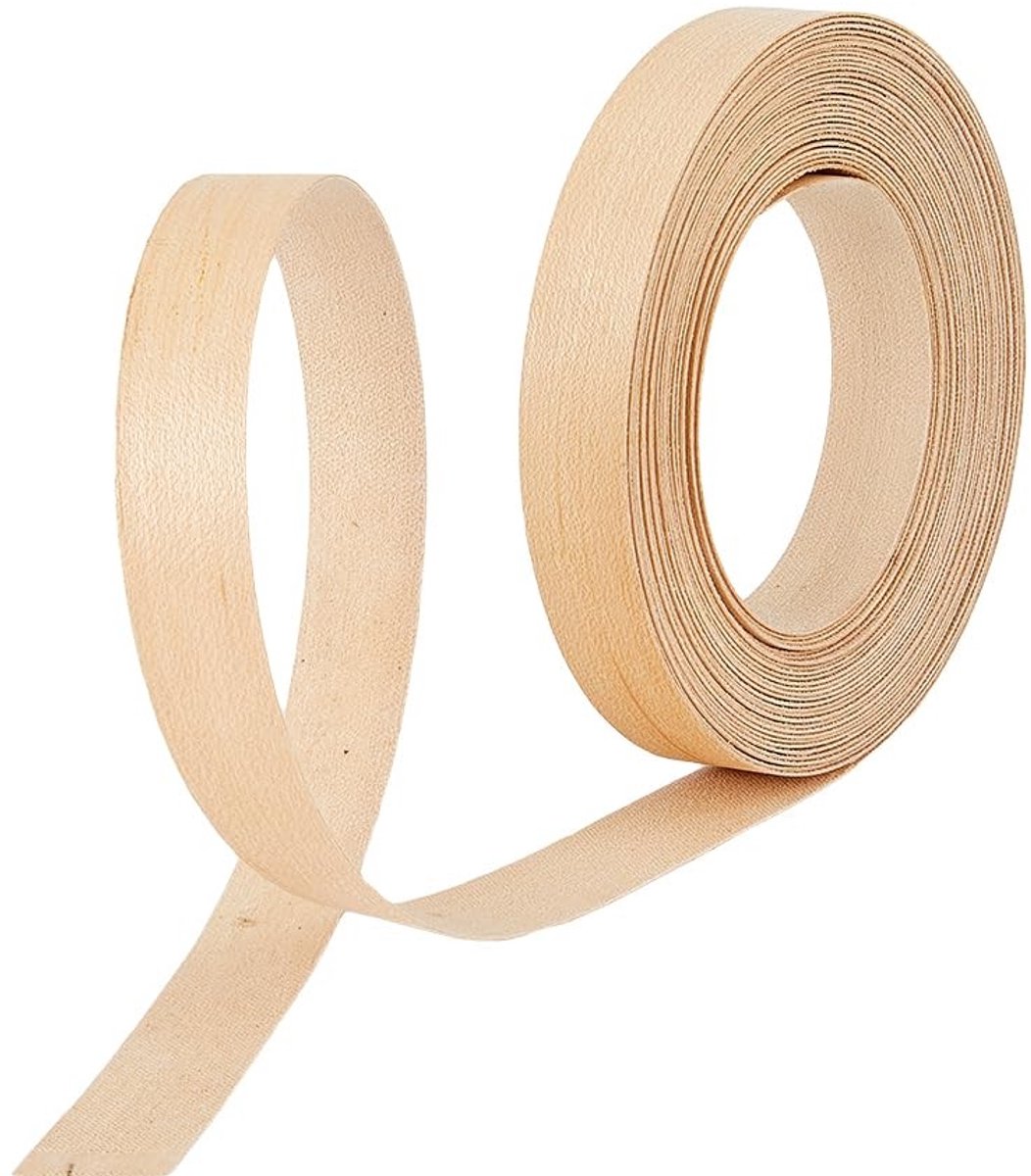 Livia home - Houtfineerrandstrips - Voorgelijmd - Flexibel - Navajo wit - Meubelreparatie - Echt hout - Geschikt voor kastmeubels - 10 meter