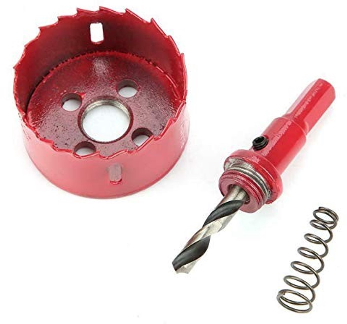 Livia home - M42 Hole Opener - Gatzaag - Duurzaam en robuust - Rood - Snijopener - Geschikt voor metaal, hout en kunststof - 49 maten beschikbaar