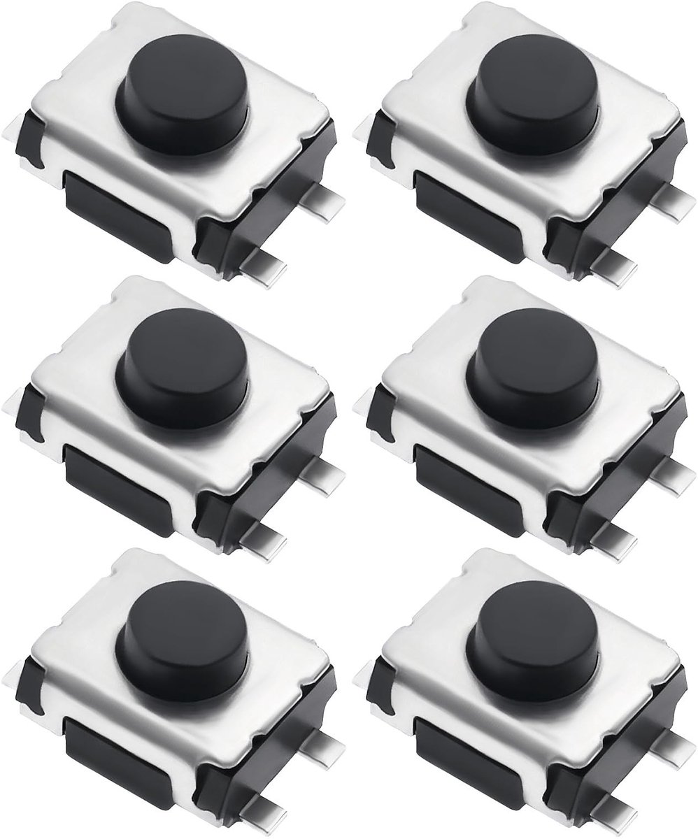 Jhubersproducts - Auto-afstandsbedieningstoets - Touch Switch Button - 6-delige set - 4-pins schakelaar - Compatibel met Peugeot - Ideaal voor vervang