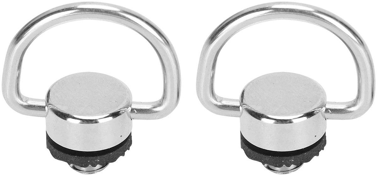 Jhubersproducts - Camera-montageschroef - Roestvrijstalen D-ring - Duurzaam en sterk - 1/4 Inch formaat - Geschikt voor statief en snelkoppelingsplaat