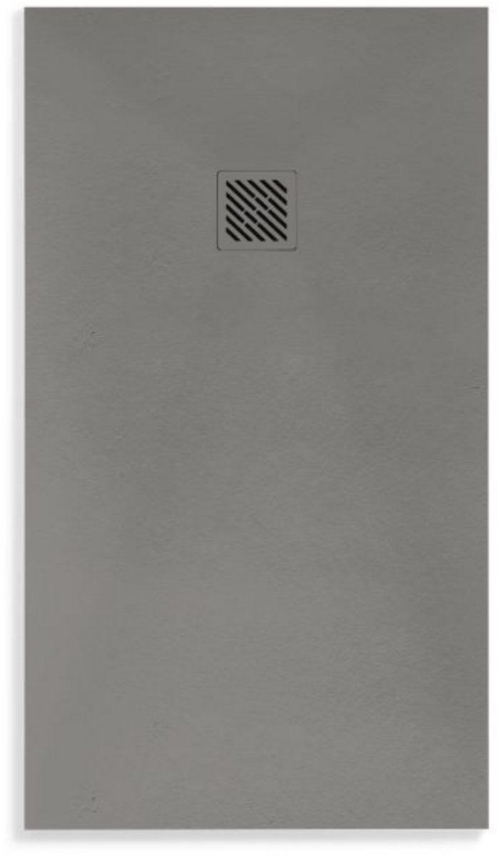 Veroni Slate Flat Composietsteen Douchebak Grijs 100x100x3cm