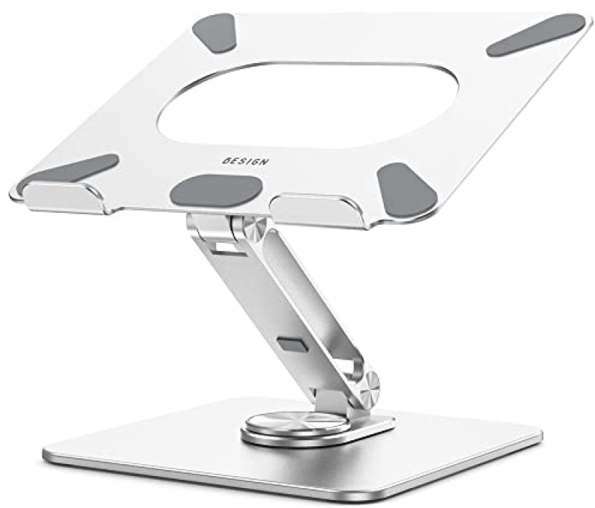LSX7 laptopstandaard 360 graden roterend, ergonomisch verstelbaar, 10-15.6 inch, Zilver