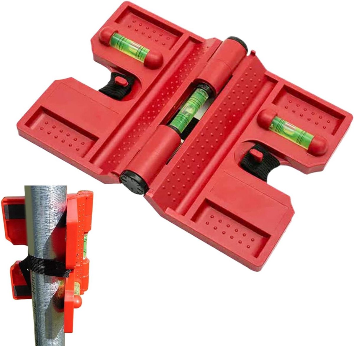 Post Leveler Tool - Vouwmeter Composiet - Nauwkeurig Meten - Verstelbaar Ontwerp - N.v.t. - N.v.t.