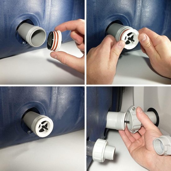 Luchtblazer Ventiel Kit - Reparatie Hot Tub - Bubbelbad Onderhoud - Eenvoudige Installatie - 025 cm - Zwart van Merkloos — afbeelding 3