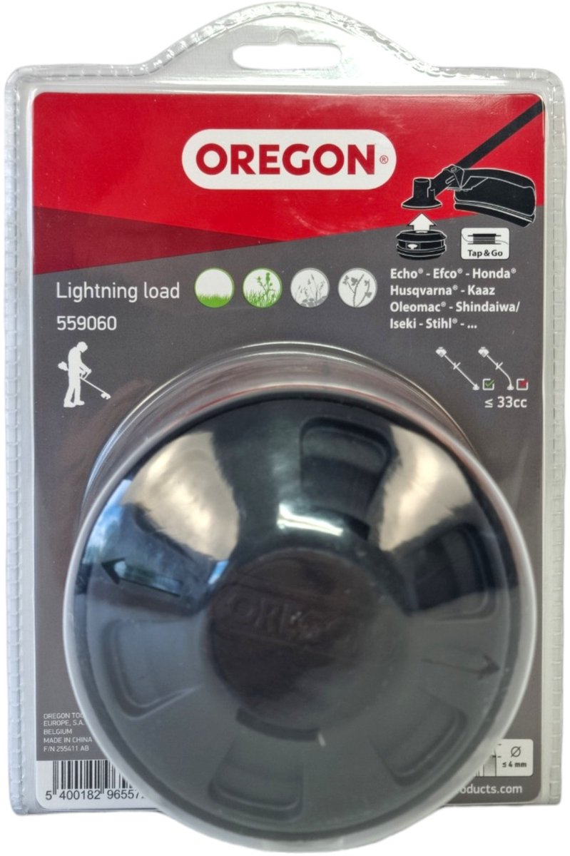 Oregon trimmerkop Lightning Load 109 mm + 4x adapter ( 559060 )