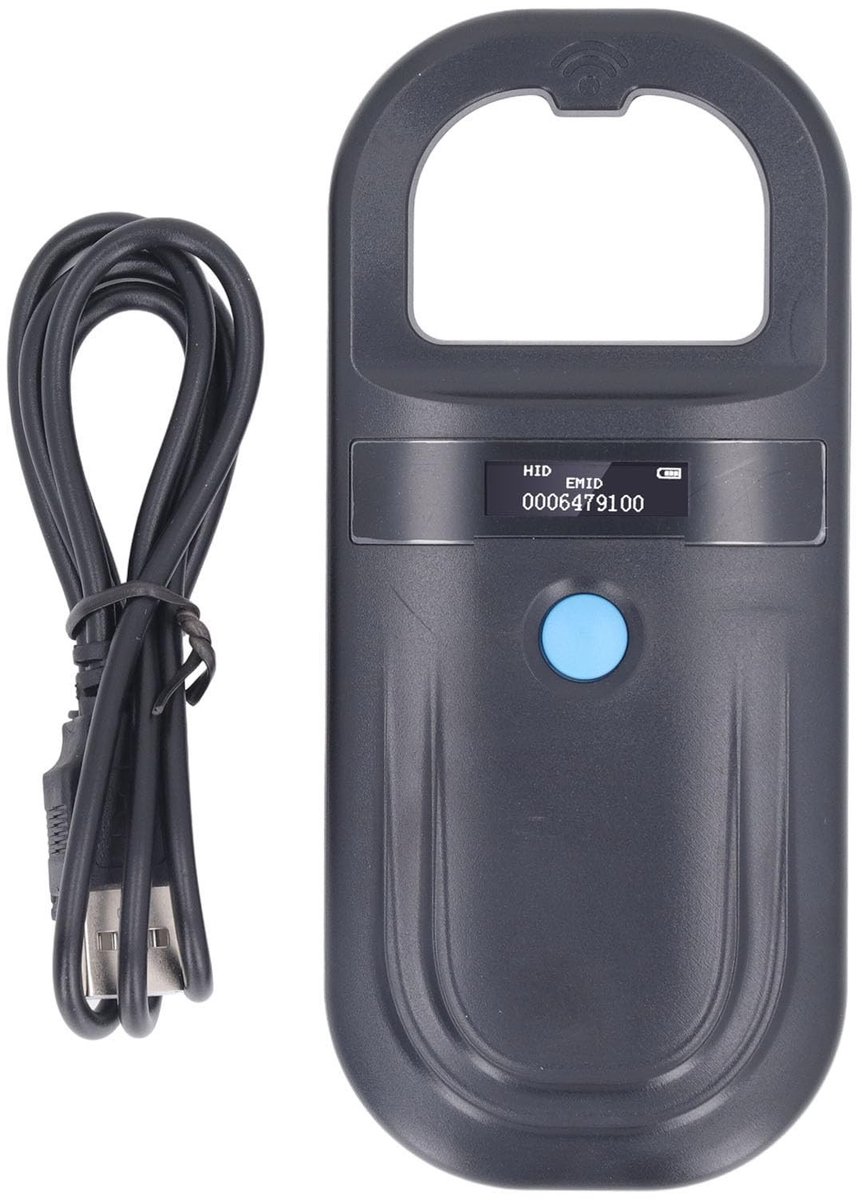 Dailygoods - Draagbare Handheld Pet Tag Chip Scanner - Huisdier Tracking - USB Opladen - Dieridentificatie - Efficiënt Beheer - Geschikt voor Huisdier