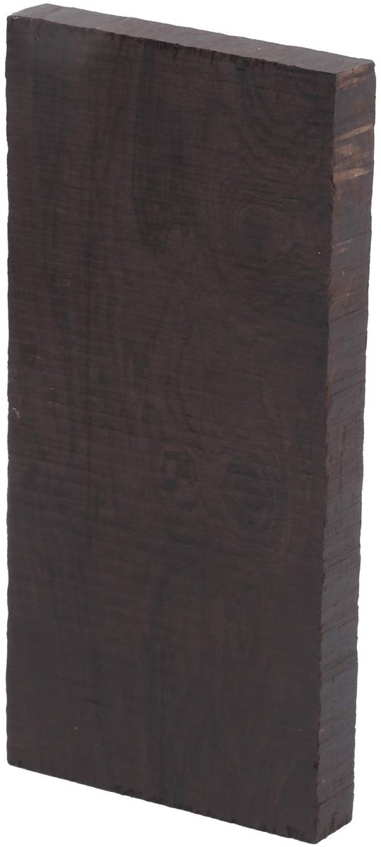 Dailygoods - Zwart Ebbenhout Timmerhout - DIY Handwerk - Gepolijst Hout - Muziekinstrumenten Accessoires - Handvat 120x60x10mm - Geschikt voor Creatie