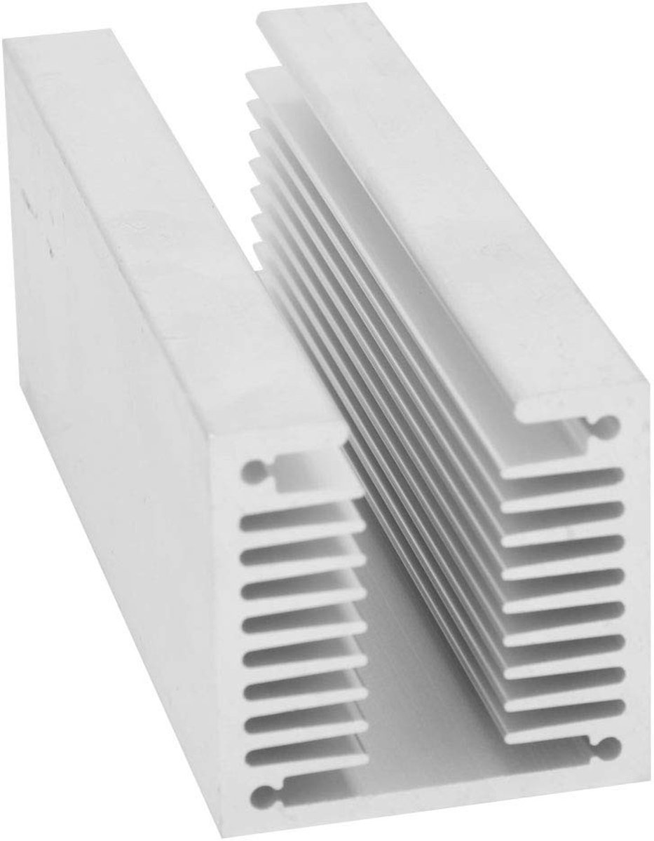 Jhubersproducts - Aluminium Heatsink - U-Type Radiator voor CPU - 100x40x40mm Formaat - LED Koeling - Elektronica Toepassingen - Geschikt voor CPU's -