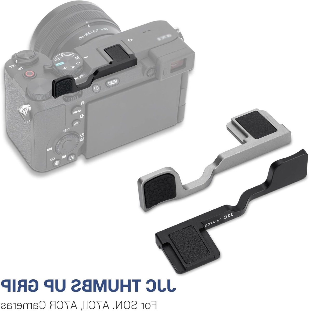 Metalen Thumbs Up Grip voor A7CII en A7CR Camera's - Verbeterde Grip voor Eenvoudig Fotograferen met Één Hand, Zilver, Duurzaam Ontwerp, Ergonomisch en Lichtgewicht