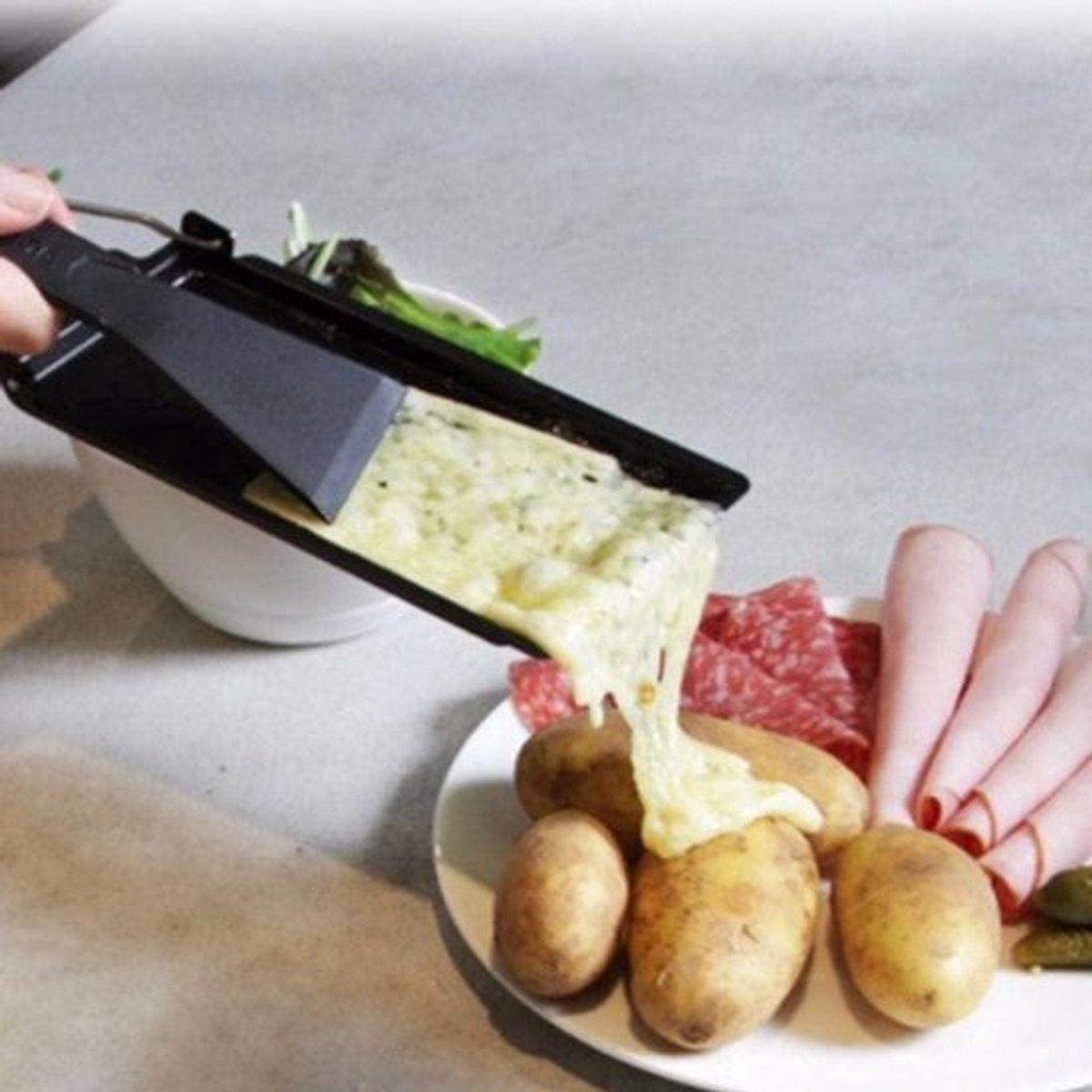 Mini Raclette - Non-Stick Mini Rotaster Bakplaat voor het Smelten van Kaas