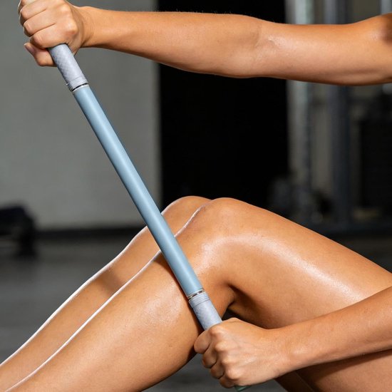 Yoga Stick - Stretching Hulpmiddel - Lichaamscorrectie - Ergonomisch Ontwerp - 45 cm - Blauw — afbeelding 4