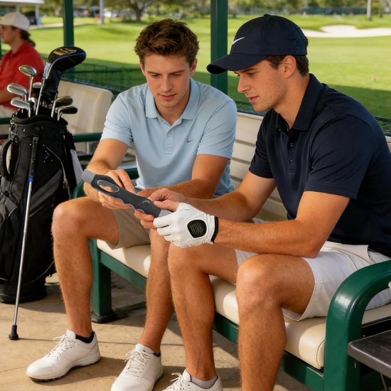 Golf Grip Trainer - Oefen Tool - Golf Swing Verbeteren - Antislip Grip - 156 cm - Grijs van GOLF — afbeelding 3