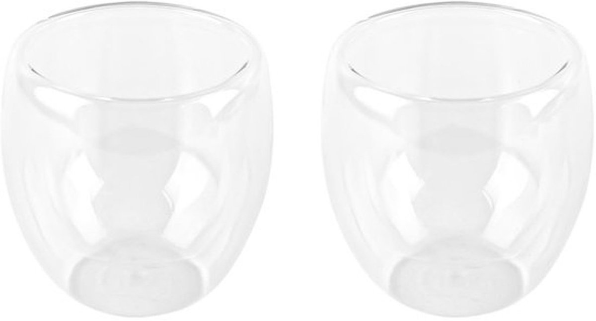 stuks 250 ml dubbelwandige koffiekopjes glazen mokken dubbelwandige glazen espressokopje hittebestendige beker drinkglazen