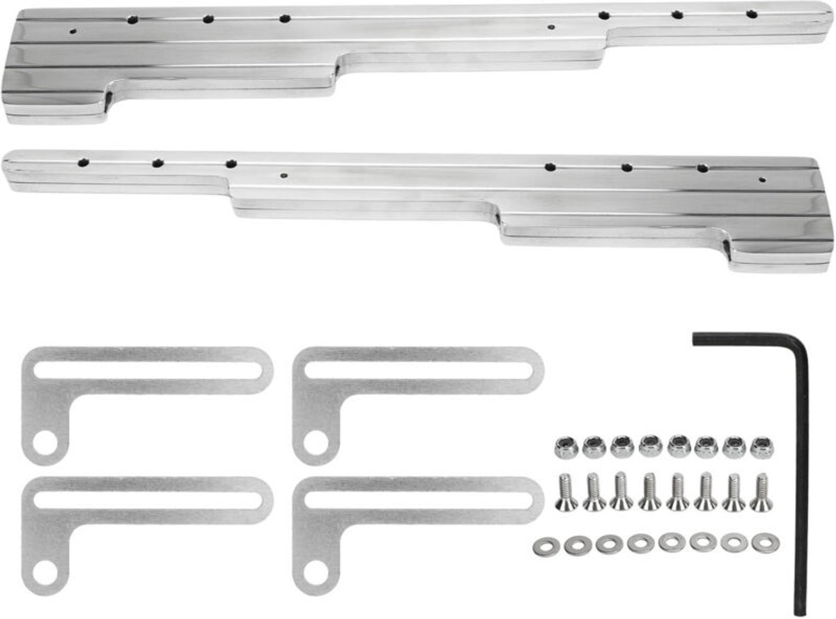 Geschikt Voor bougiekabelboom beugel voor Chevrolet SBC BBC SBF 302 350 454 V8 motor, zilver.