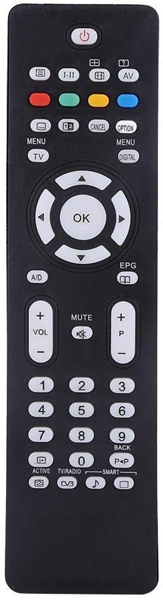 By shayne - Vervangende afstandsbediening - Universele TV-controller - Draagbaar en gebruiksvriendelijk - Compatibel met Philips Smart TV - Ideaal bi.