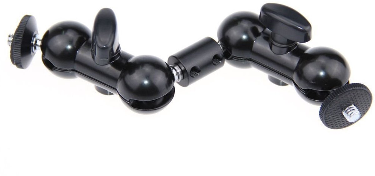 Vlemico - Articulating Magic Arm Mount - 360 graden draaibaar - Geschikt voor camera en monitor - Verstelbaar - LED verlichting - Stevig en duurzaa...