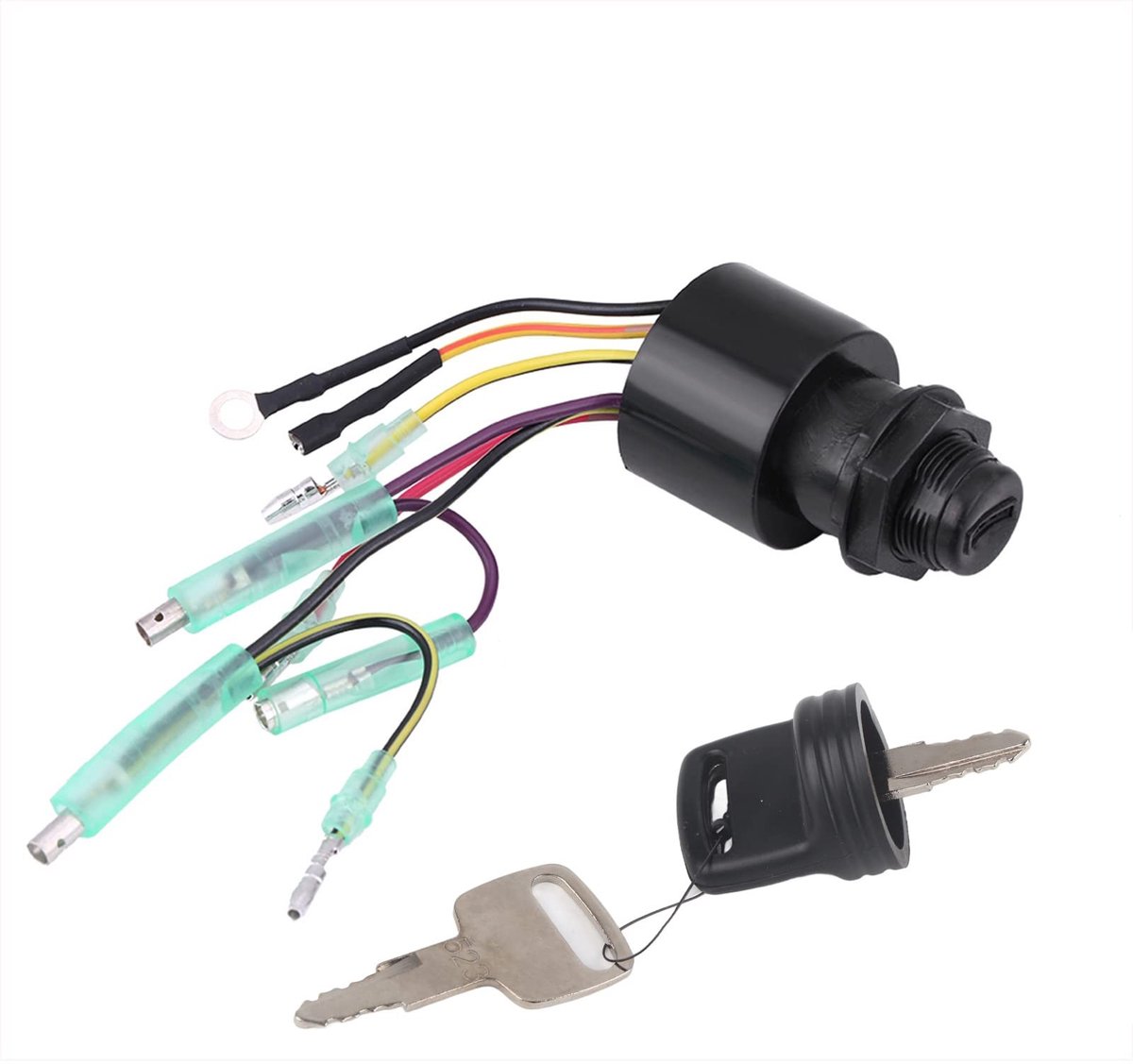 By shayne - Boot Contactsleutel Schakelaar - Motor Start Schakelaar - Vervangend Contactslot - Kunststof - Reserveonderdelen - Geschikt voor Buitenbo.