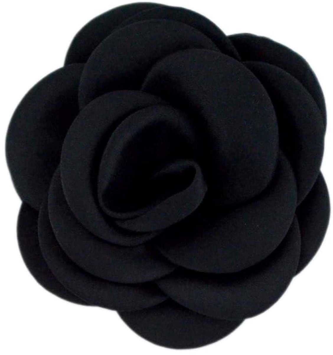 Zeynomax - Camellia-bloemkop - Kunstbloemen voor Decoratie - Zwart - DIY Hoofddeksels - 10 Stuks - Geschikt voor Schoen- en Hoeddecoraties