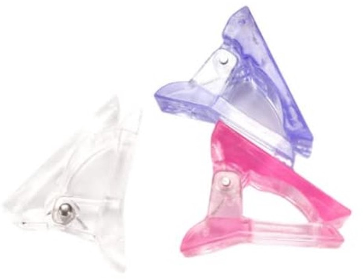 Vlemico - Nageltips Clip - Polygel nagelvormen - Lichtgewicht acryl - Transparant - Nagelkunst gereedschap - Geschikt voor doe-het-zelf manicure
