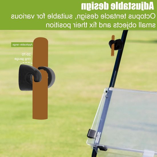 2 Stuks Verstelbare Magnetische Sigarenhouder voor Golfkarren - Ideaal voor Golf, Barbecue en Buitenactiviteiten met Ringmaat 20-70 van Merkloos — afbeelding 5