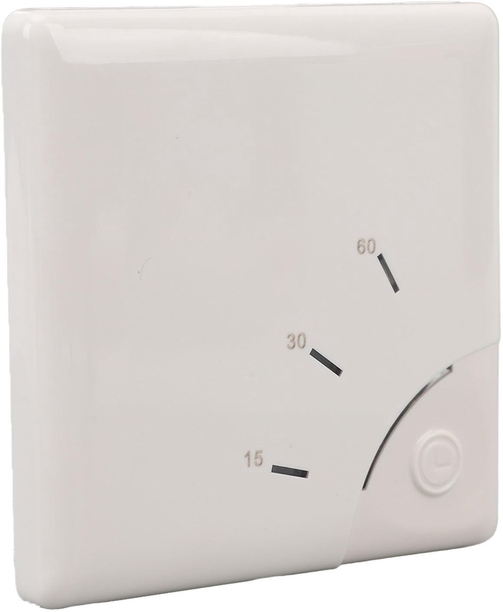 Wand Timer Schakelaar met 15/30/60 Minuten Countdown voor Energie Besparing