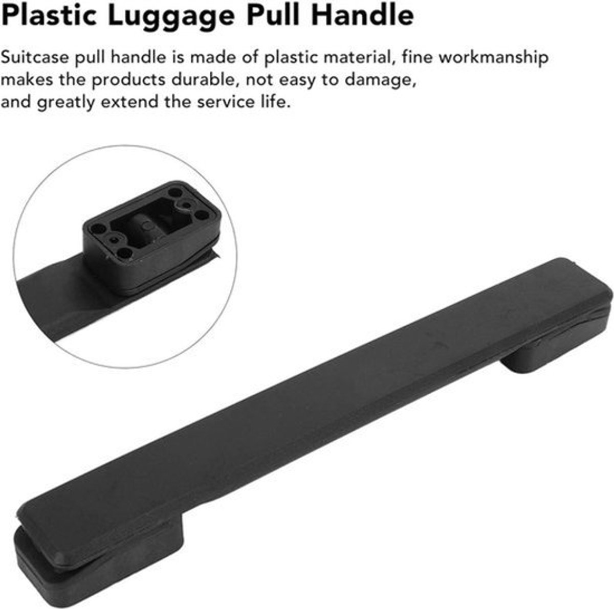 Plastic kofferhandvat 20cm - Vervanging voor koffers en dozen