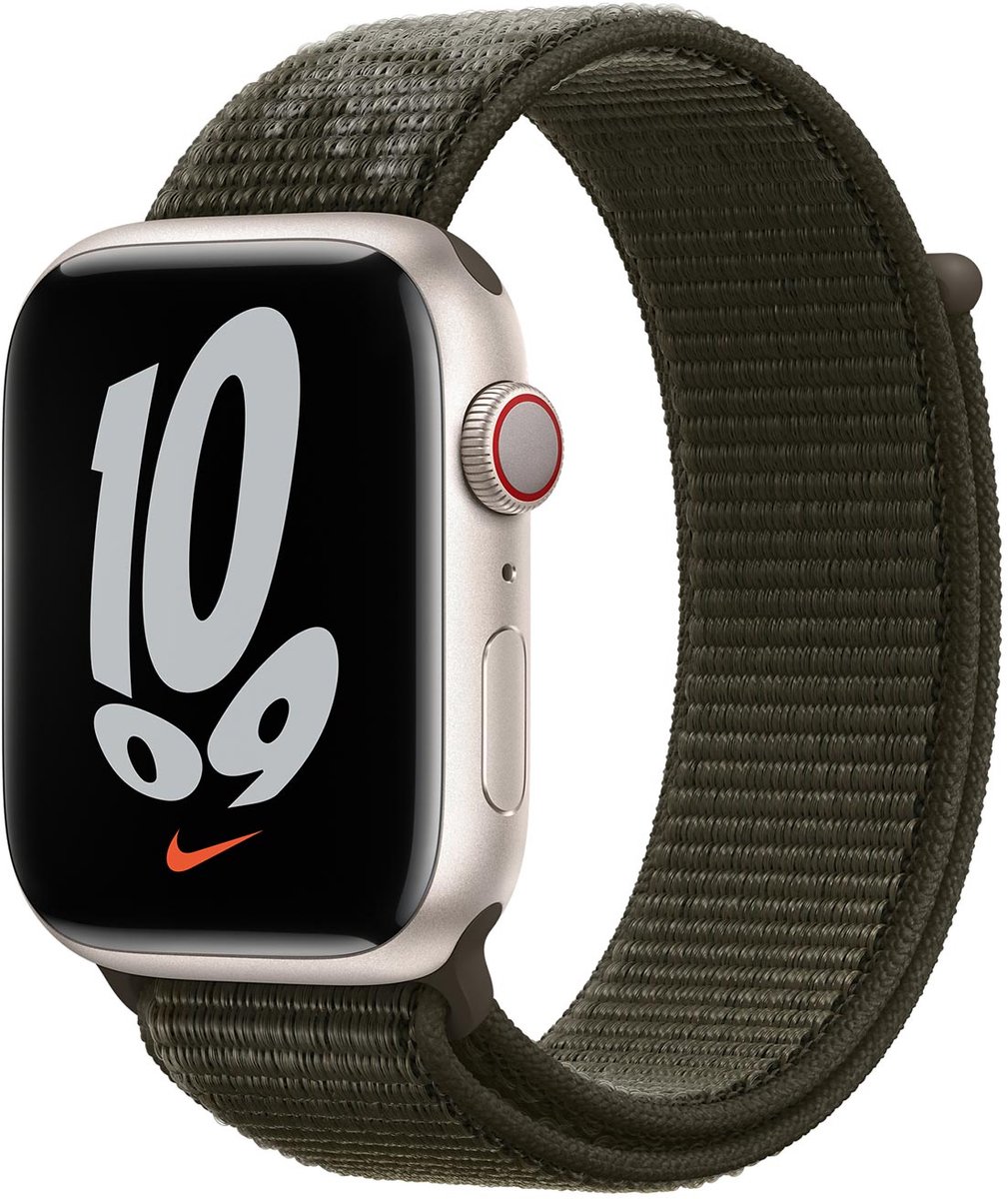 Apple Watch Geweven Sportbandje Nike - 41mm - Khaki - voor Apple Watch SE/5/6/7
