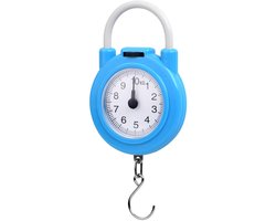 Dailygoods - Bagageweegschaal - Reisbagageschaal - Draagbaar en nauwkeurig - Blauw - Koffer weegschaal - Gewicht meten voor reizen - Geschikt voor kof