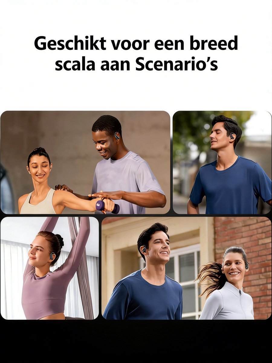 Bluetooth 5.3 sportoordopjes - 48 uur lang meeslepende bas in-ear hoofdtelefoon - met HD-microfoon - IP7 waterdichte draadloze oortelefoon - 500 mAh oplaadcase met hoge capaciteit - LED-display - ENC ruisonderdrukkende oordopjes voor hardlopers — cadeau in Elektronica - foto 4