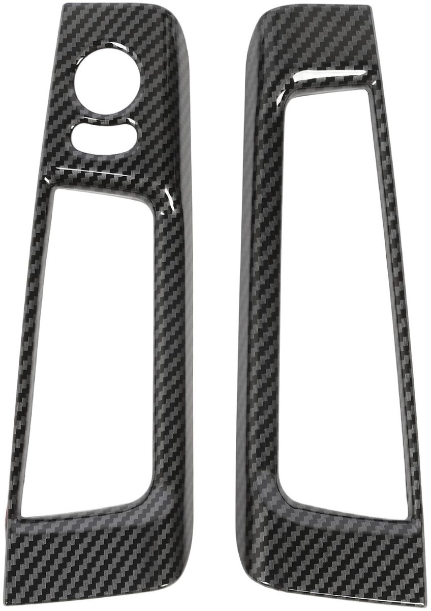 Elzusha - Deuropberging Organizer - Handige Interieur Oplossing - Carbon Fiber Stijl - Ruimtebesparend - Voor Abarth 500 & 595 - Stijlvol Design - ...